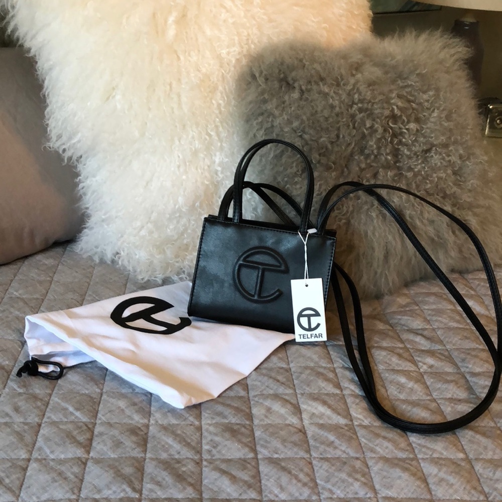 Telfar small shopper black